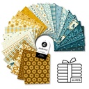 Tissu Patchwork Collection Oakleigh, 25 Coupons 25x55cm