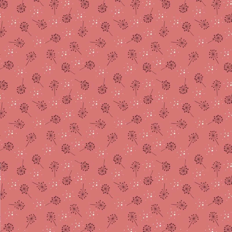 Tissu Patchwork Sweetest Embrace Bouquet de Fleurs Rose