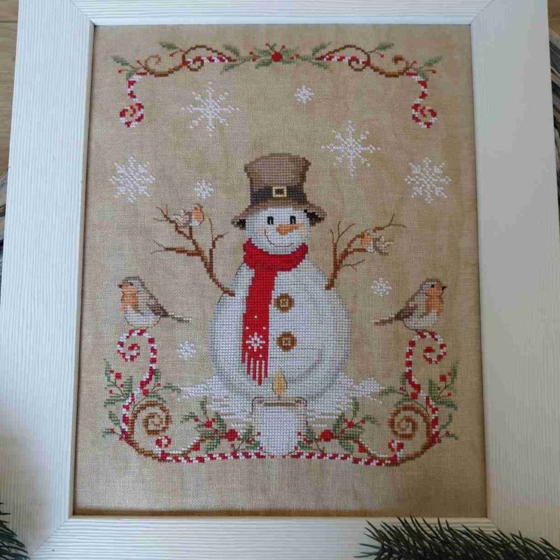 Modèle de Point Compté - Le bonhomme de Neige