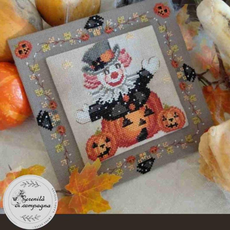 Modèle de Point Compté - Halloween Le Clown
