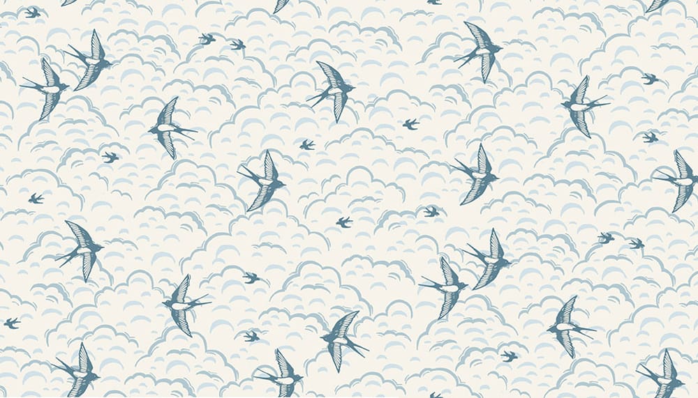Tissu Patchwork Grove Swallow Cream Coupon