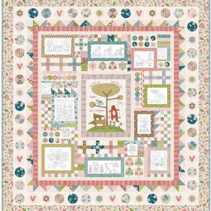 Modèle Patchwork BOM Out & About de Natalie Bird - PRECOMMANDE