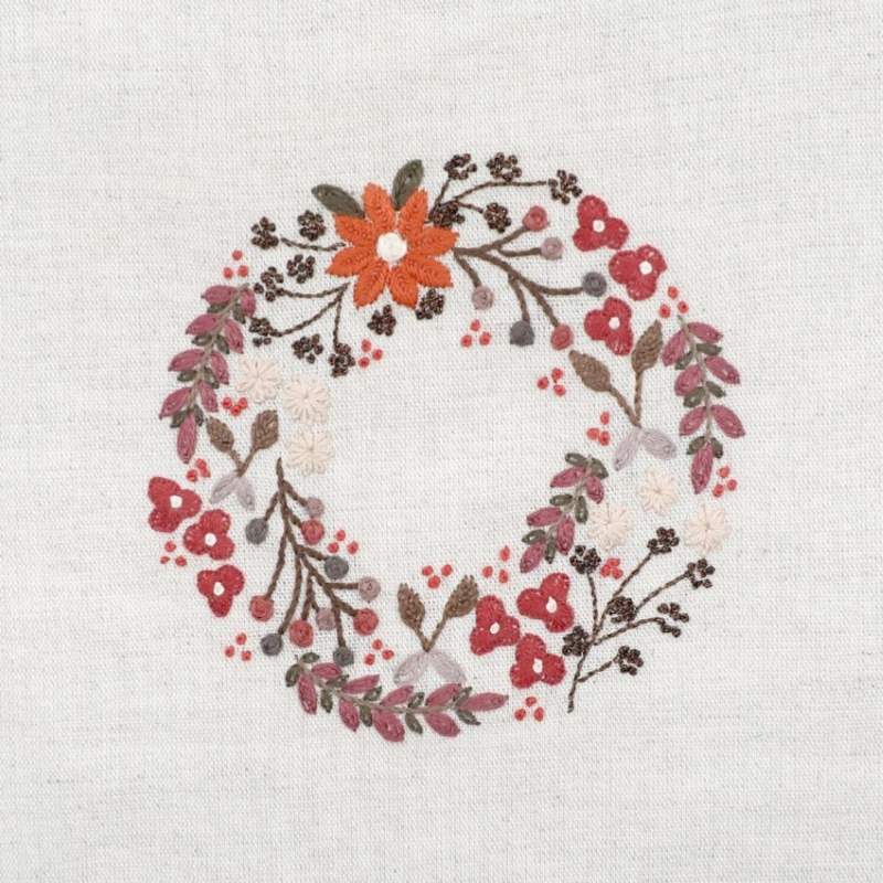 Kit Broderie "Couronne des Sous Bois - Octobre"