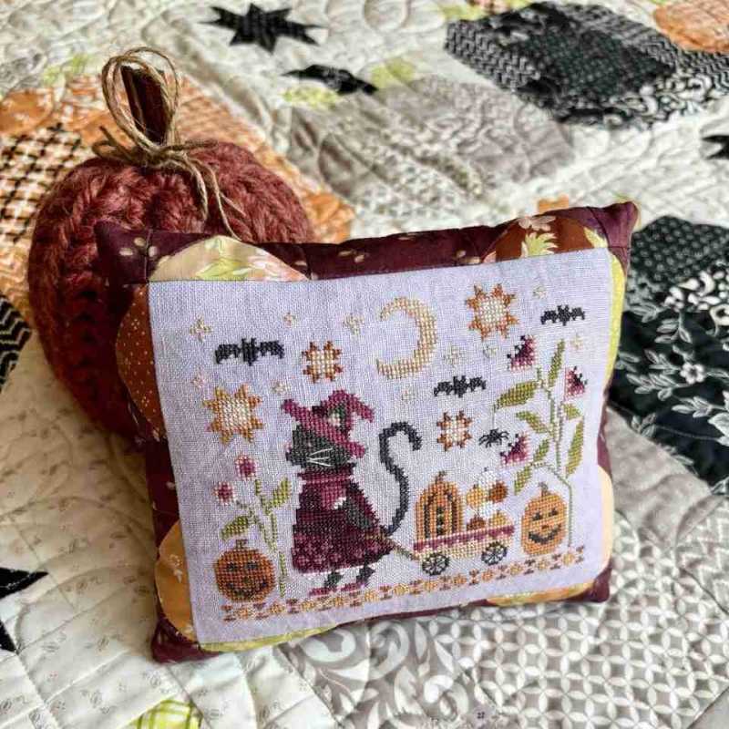 Modèle Points Comptés - The Postcat's Halloween Delivery