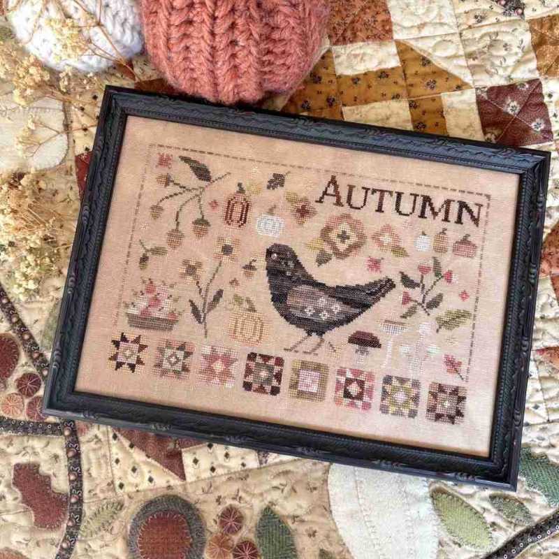 Modèle Points Comptés - Autumn Blackbird