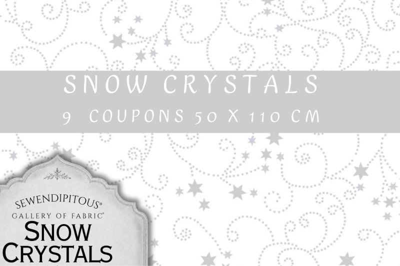 Tissu Patchwork Collection Snow Crystal, 9 Coupons 50x110cm
