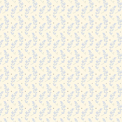 Tissu Patchwork Sweet Dreams Petite Feuilles jaune paille