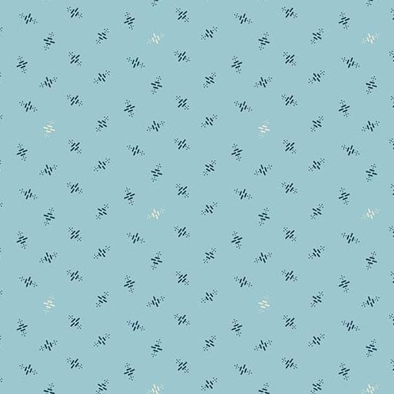Tissu Patchwork Royal Blue Heart Beat Cornflower, Coupon