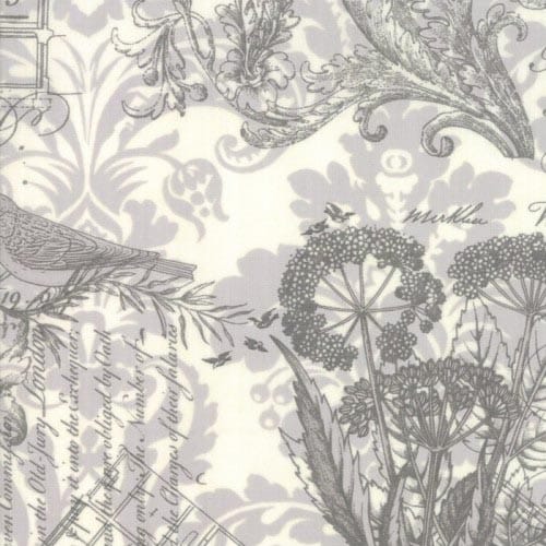 Tissu Patchwork Memoirs Ephemera Collage, Coupon