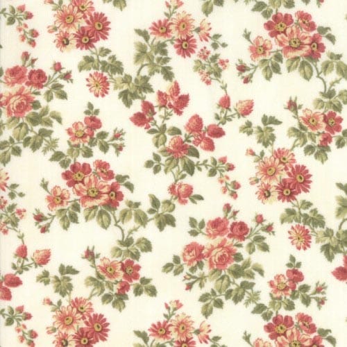 Tissu Patchwork Tissu Patchwork Memoirs Bouquets, Coupon