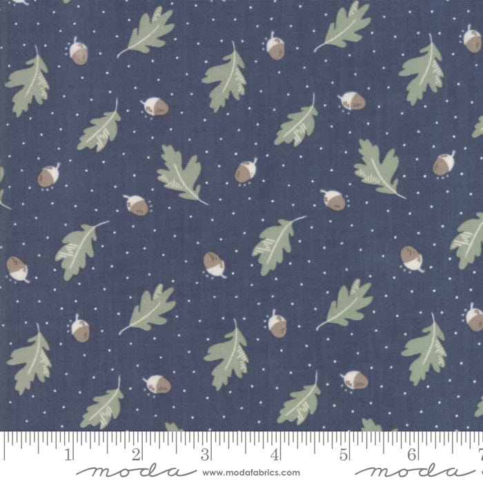 Tissu Patchwork Harvest Road Floating Acorn