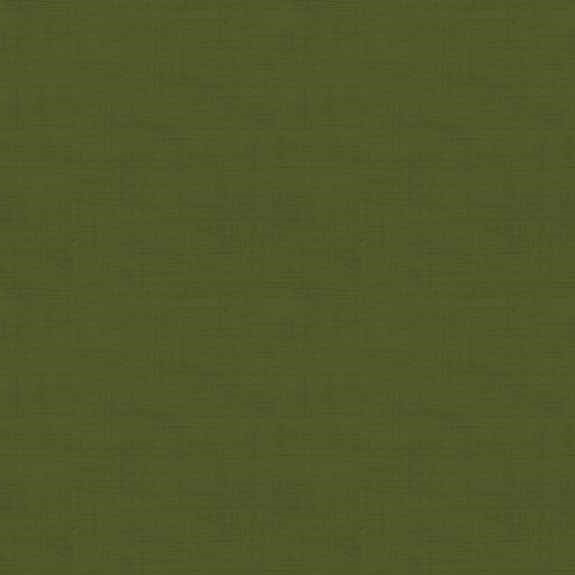 Tissu Patchwork Linen Texture Vert Olive