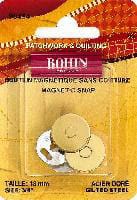 Bouton Fermoir Magnétique Doré