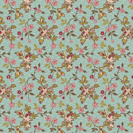 Tissu Patchwork Super Bloom Jasmine Dakota Sky, Coupon