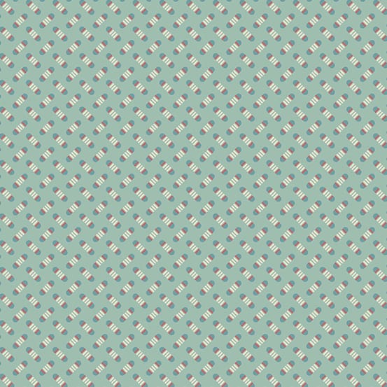 Tissu Patchwork Super Bloom Sweet Pea Dusty Blue