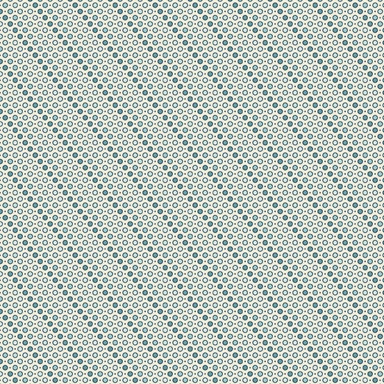 Tissu Patchwork Super Bloom Rain Drops Baby Blue