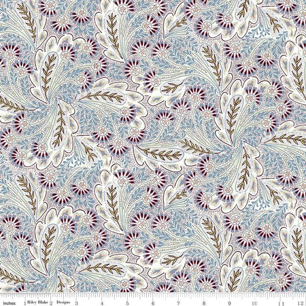 Tissu Patchwork Lavender Feather Dance