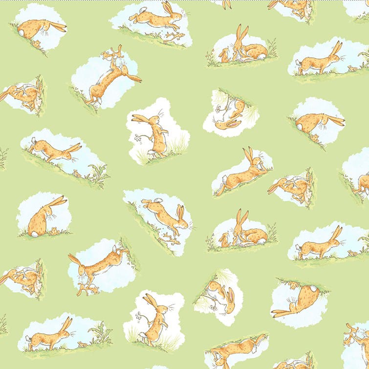 Tissu Patchwork When I am Big Motifs Lapins, Coupon