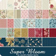 Tissu Patchwork Super Bloom, lot 36 Fat Quarter