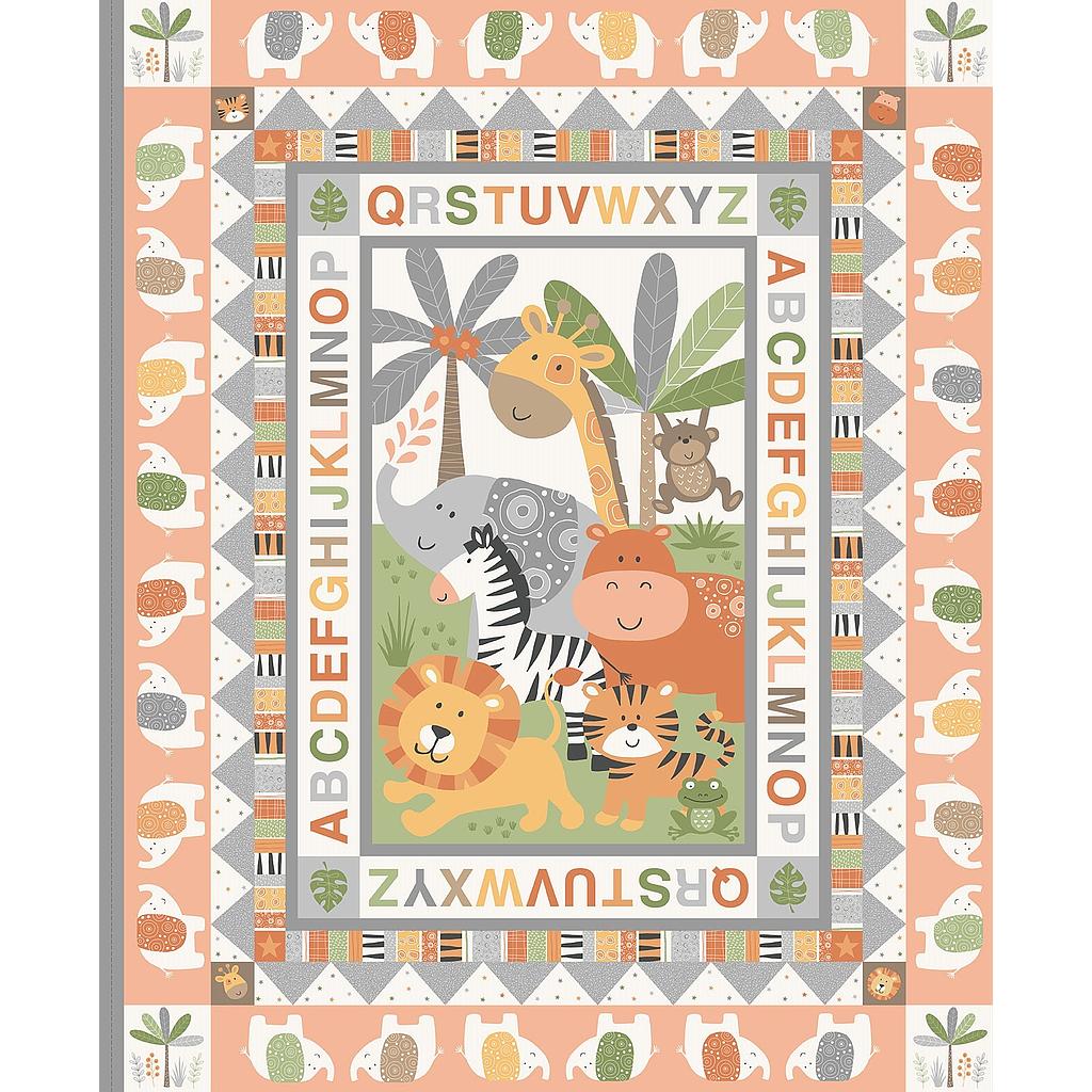Tissu Patchwork Jungle Panneau