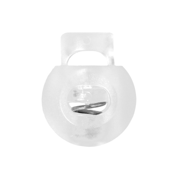 Arrêt de cordon Boule Blanc, 15 mm