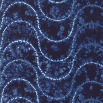 Tissu Patchwork Indigo Shimo, Vague Coupon