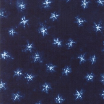 Tissu Patchwork Indigo Shimo, Etoile Coupon