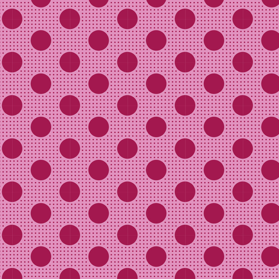 Tissu Patchwork Tilda Medium Dots Bordeau
