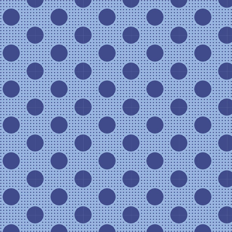 Tissu Patchwork Tilda Medium Dots Bleu Denim