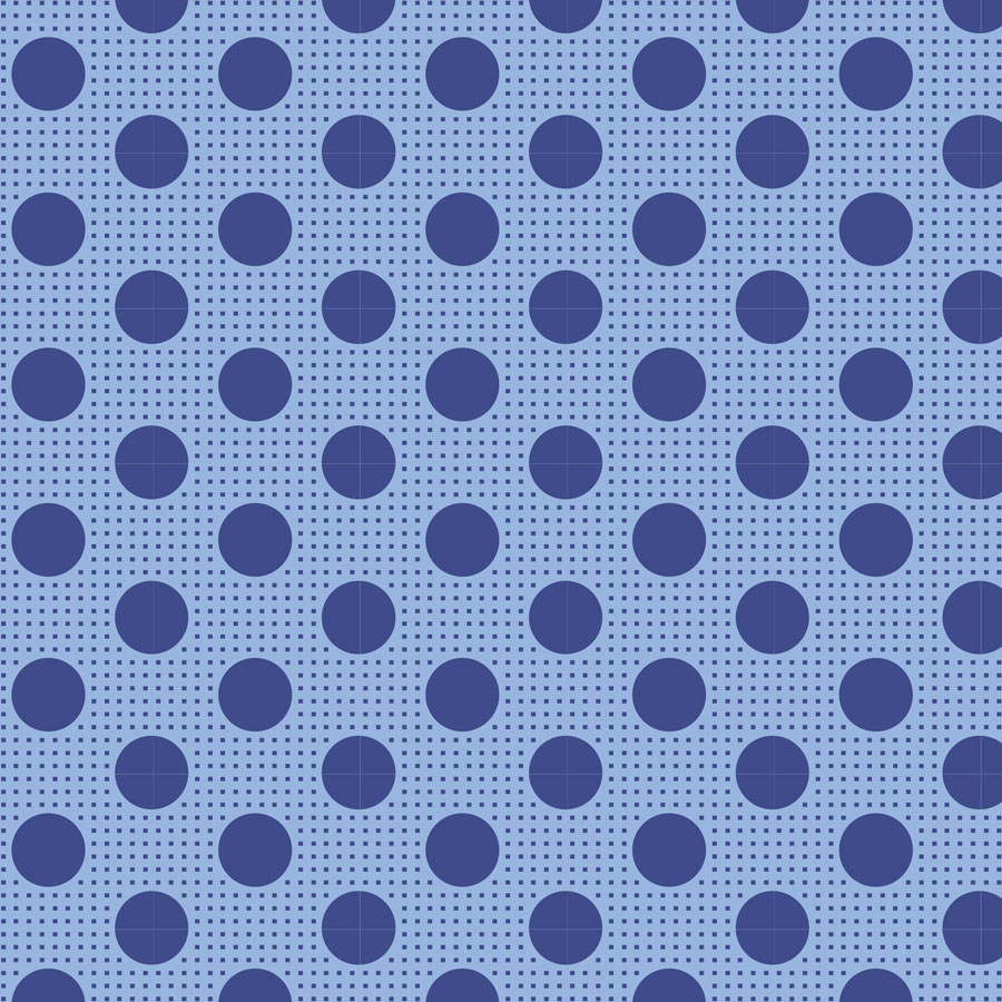 Tissu Patchwork Tilda Medium Dots Bleu Denim, Coupon