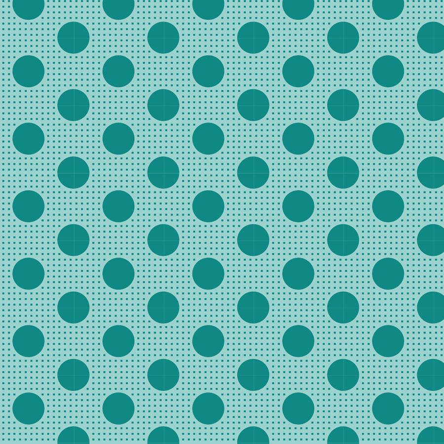 Tissu Patchwork Tilda Medium Dots Bleu Vert, Coupon