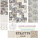 Tissu Patchwork Stiletto Lot de 16 coupons de 50 x 55 cm
