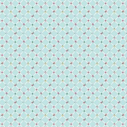 Tissu Patchwork Moments Aqua Crosswalk