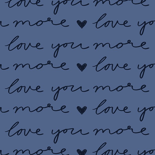 Tissu Patchwork Pen Pal Love Violet