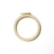 Tambour à broder en hêtre, diamètre 10 cm