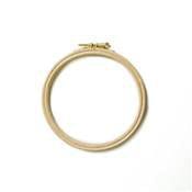 Tambour à broder en hêtre, diamètre 12 cm