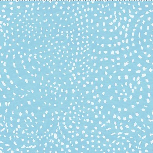 Tissu Patchwork Sunday Afternoon, Pointillisme Vert d'eau, Coupon