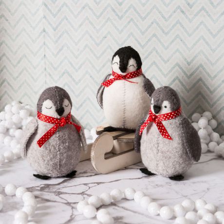 Kit Créatif Feutrine Les Bébés Pingouins