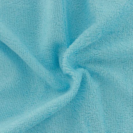 Tissu Eponge de Bambou Bleu Turquoise Perroquet