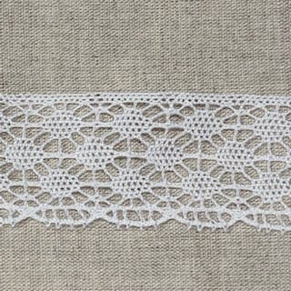 Dentelle de Coton Blanche