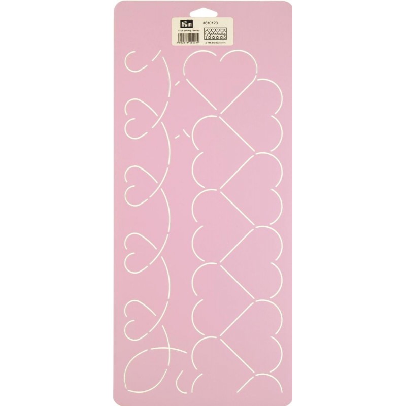 Motif de Quilting Guirlande Coeur