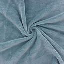 Tissu Eponge micro bambou bleu paon