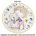 Kit Broderie "Quand Salomé câline son chien"