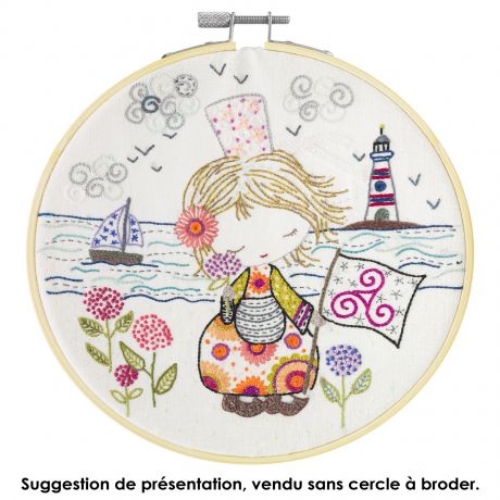 Kit Broderie "Quand Salomé part en Bretagne"