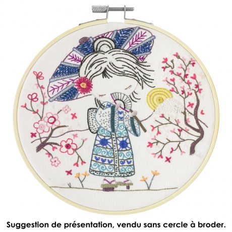 Kit Broderie "Quand Salomé voyage au Japon"