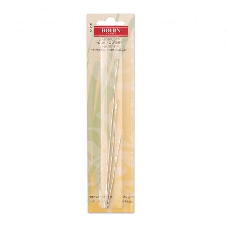 Aiguilles pour poupées, kit de 3 aiguilles