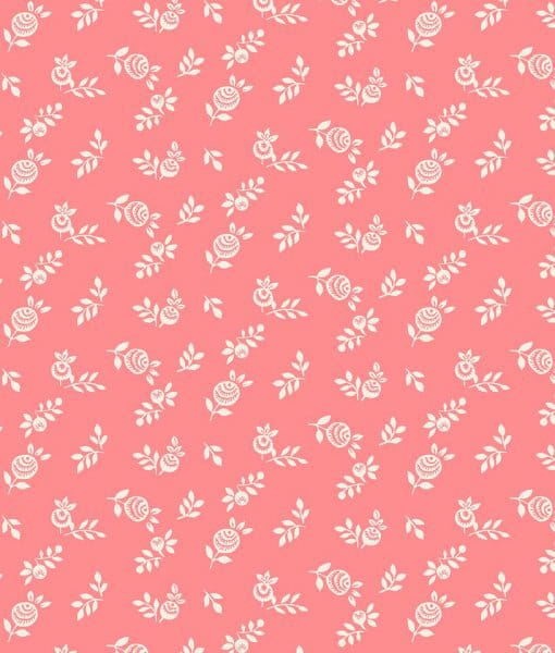 Tissu Patchwork The English Garden, English Berry Corail