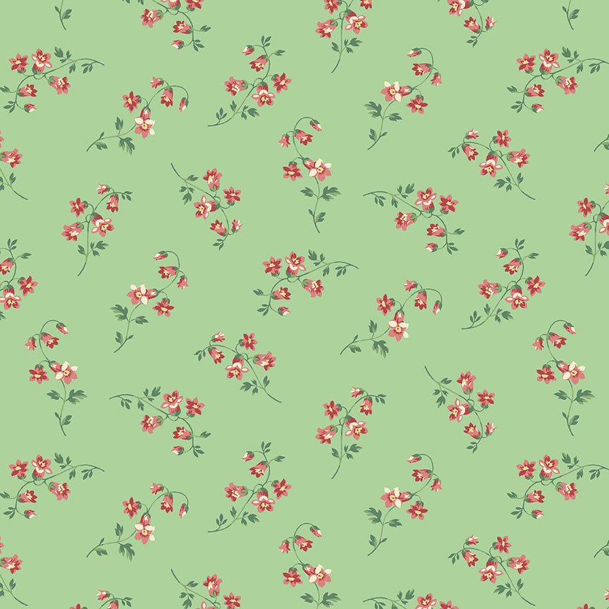 Tissu Patchwork The Seamstress Silk Mint