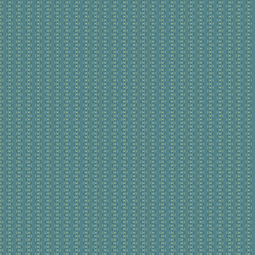 Tissu Patchwork The Seamstress Stitch Teal, Coupon