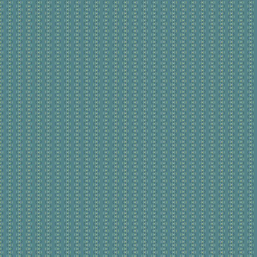 Tissu Patchwork The Seamstress Stitch Teal, Coupon